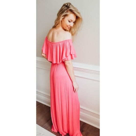 Maxi Dress - Coral - Picture 2 of 2
